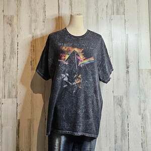 Pink Floyd cotton T-shirt with faded look